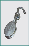 ZINC DIE CAST PULLEY WITH NYLON WHEEL